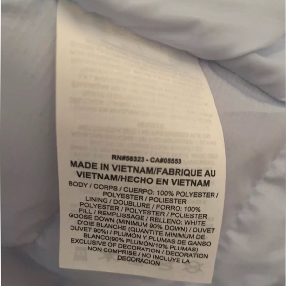 NIKE Down Puffer w/ WindbreakerJacket Women Large Blue 2PC. Set Water Resistant - Picture 13 of 16